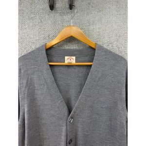 Brooks Brothers Red Fleece Men's Large Extra Fine Merino Wool V Neck Cardigan